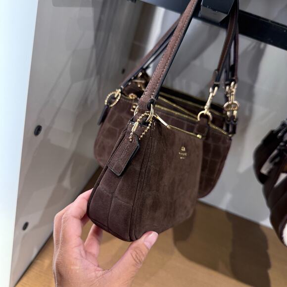 Coach Nolita 19 CCF61, embossed crocodile/Gold/Maple - Picture 3 of 15